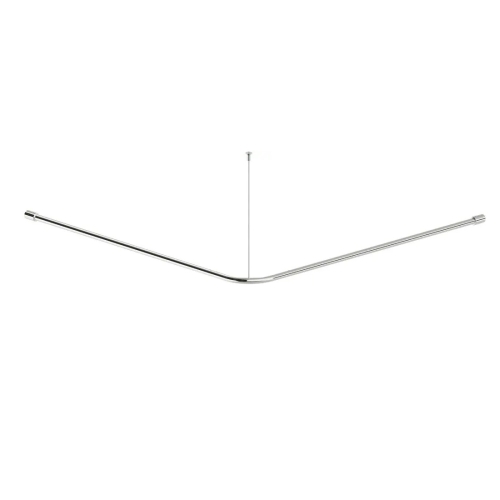 DEANTE LEHNEN drążek do zasłony prysznicowej 120 x 120 cm stal nierdzewna 