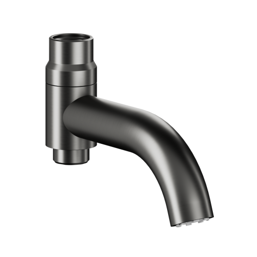 KFA MOZA BLACK wylewka wannowa do kompletacji z deszczownią gun metal grey