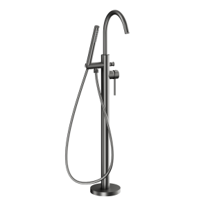 KFA MOZA bateria wannowo-natryskowa wolnostojąca gun metal grey