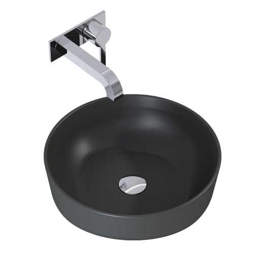 ELITA LORCA umywalka nablatowa 42 cm, anthracite matt