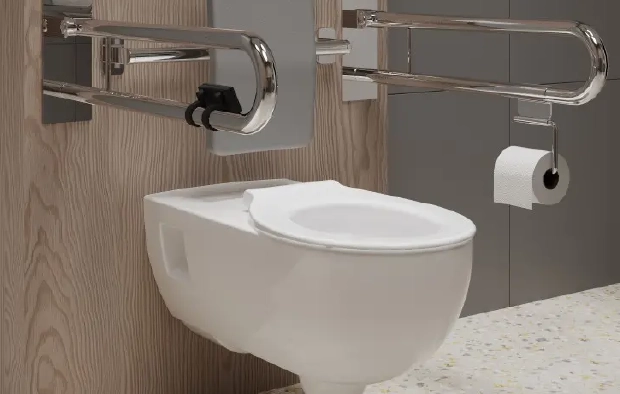 Łazienki bez barier – jak projektować dostępne toalety z wykorzystaniem stelaży i misek WC Geberit